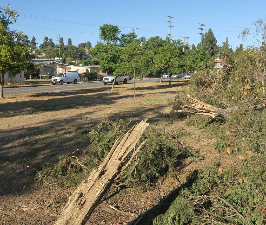 Glassell Park crash scene
